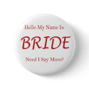 NameIsBride buttons by Romericana NameIsBride buttons
