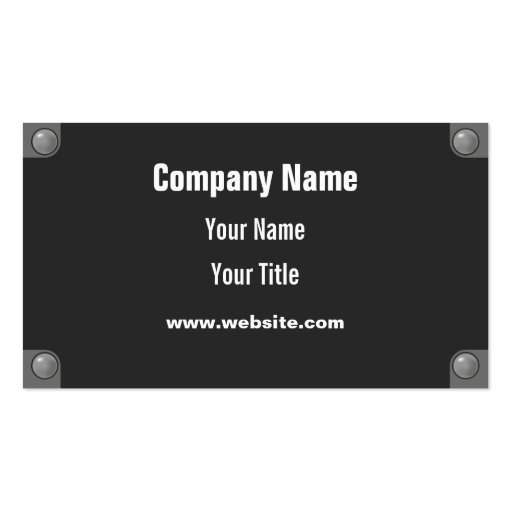 nameplate business card templates (back side)
