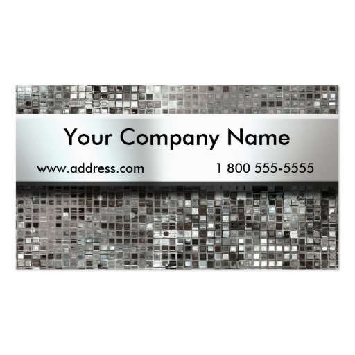 Nameplate On Sequins Business Cards (front side)