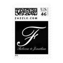 Names and Initial monogram+stamps Postage F