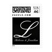 Names and Initial monogram+stamps Postage L