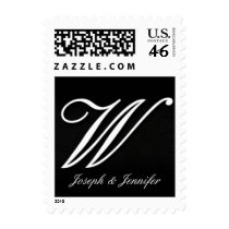 Names and Initial monogram+stamps Postage W