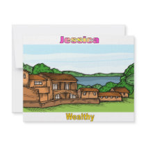 Names&Meanings - Jessica Custom Invitation