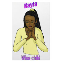 Names&Meanings - Kayla stationery