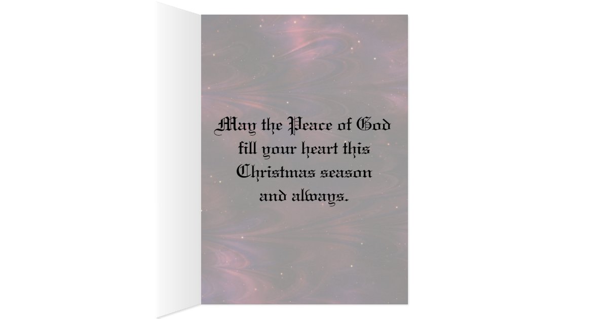 NAMES OF GOD Christian Christmas Card Zazzle