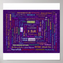 names of God print