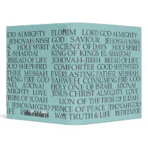 Names of God (steele blue) Vinyl Binders