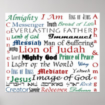 Names of Jesus Posters