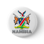 Namibia Coat of Arms Pinback Button