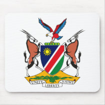 Namibia Coat of Arms Mousepad by FlagTshirts Namibia Coat of Arms Mousepad