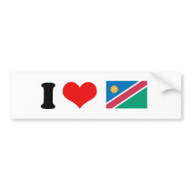Namibia Flag bumper stickers