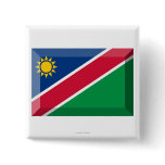 Namibia Flag Jewel Pinback Buttons