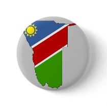 Namibia flag map pinback buttons