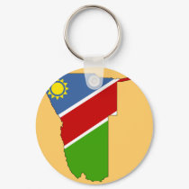 Namibia flag map keychains by FlagStore Namibia flag map keychains