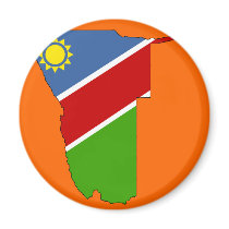 Namibia flag map magnets by FlagStore Namibia flag map magnets