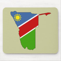 Namibia flag map mousepads