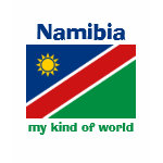 Namibia Flag Map Text Ladies Baby Doll
