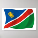 Namibia Flag Poster Print