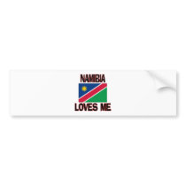 Namibia Loves Me bumper stickers by flagshirt Namibia Loves Me bumper stickers