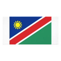 Namibia National Flag Custom Photo Card
