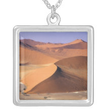 Namibia: Sossuvlei Dunes, Aerial scenic. Personalized Necklace