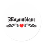 Namibia Tattoo Style Round Stickers