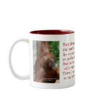 Naming My Favorite Things - orangutan mug
