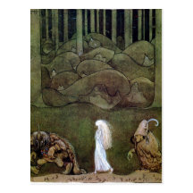 Namn: En kv?ll vid midsommartid gingo de med Bianc Postcard