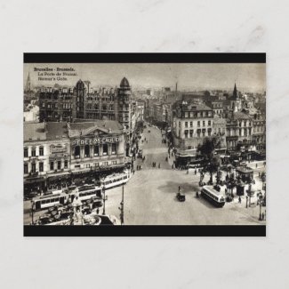 Namur's Gate Brussels Belgium Vintage 1932 postcard