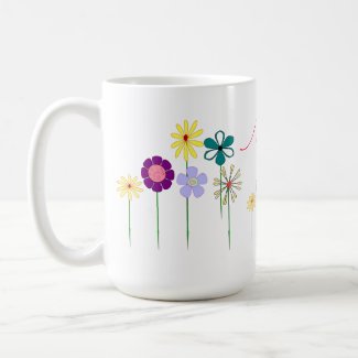 Nana - bright flowers for her mug