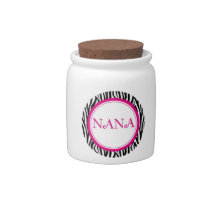 Nana Candy Jar - Zebra Style
