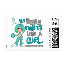Nana Fights Like Girl Cervical Cancer 42.9.png Stamp