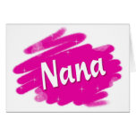 Nana Loves Pink Greeting Cards