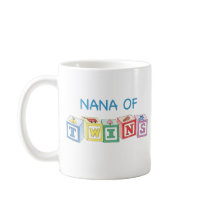 Nana of Twins Blocks mugs by Scrappintwins Nana of Twins Blocks mugs