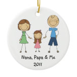 Nana Papa and Me Ornament