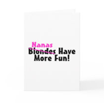Nanas Have More Fun Pink Card