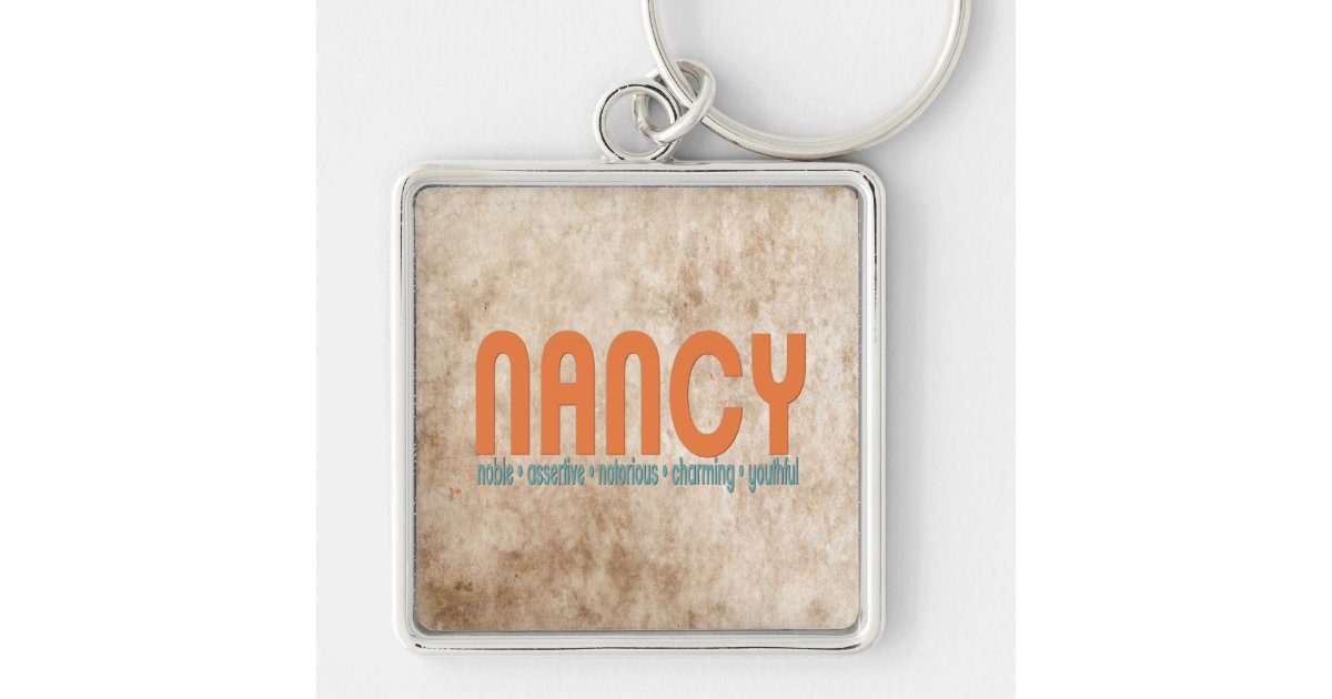 nancy-name-meaning-keychain-zazzle