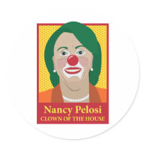 Nancy Pelosi is a Clown stickers