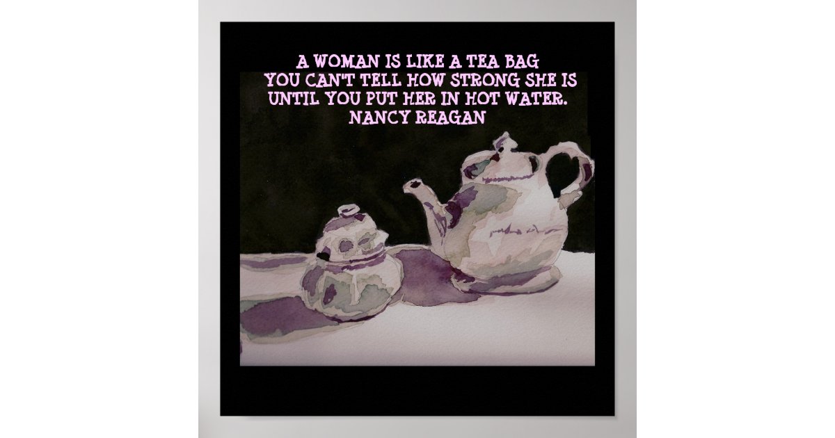 NANCY REAGAN QUOTE - POSTER | Zazzle