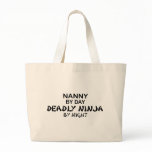 Nanny Deadly Ninja by Night Canvas Bag