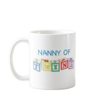 Nanny of Twins Blocks mugs by Scrappintwins Nanny of Twins Blocks mugs