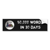 NaNo 2009 Bumper Sticker bumper stickers by NaNoNashville NaNo 2009 Bumper Sticker bumper stickers