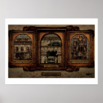 NaNoEdMo triptych Poster