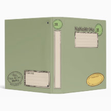 NaNoWriMo 1" Binder - Moss