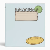 NaNoWriMo 1" Binder - NaNo Blue