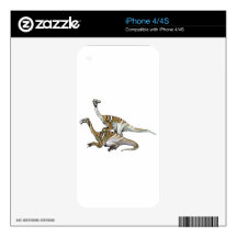 Nanshiungosauras Dinosaur Decals For iPhone 4