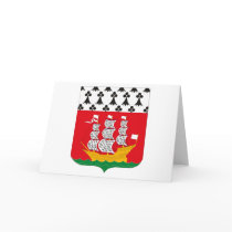 Nantes Coat of Arms Greeting Card by FlagTshirts Nantes Coat of Arms Greeting Card