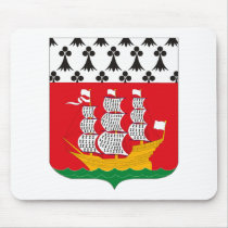 Nantes Coat of Arms Mousepad by FlagTshirts Nantes Coat of Arms Mousepad