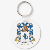 Nantes Family Crest keychains by coatsofarms Nantes Family Crest keychains