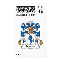 Nantes Family Crest postage by coatsofarms Nantes Family Crest postage